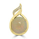 5.49ct Opal Pendants with 0.04tct Diamond set in 14K Yellow Gold
