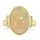 6.05ct Opal Rings with 0.093tct Diamond set in 14K Yellow Gold
