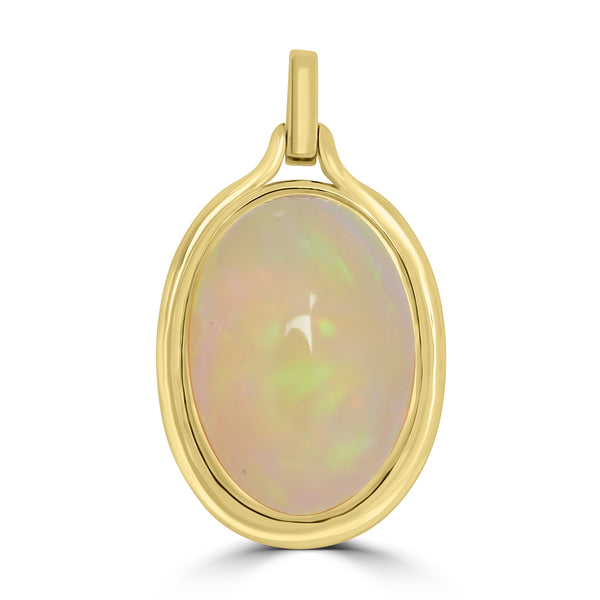 8.14ct Opal Pendants set in 14K Yellow Gold