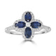 1.14ct  Sapphire Rings with 0.2tct Diamond set in 18K White Gold